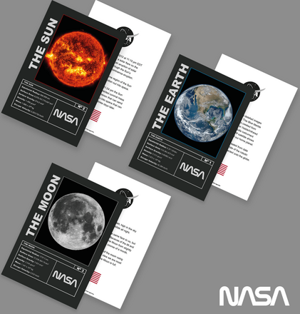 Poster Missioni NASA Terra, Luna e Sole