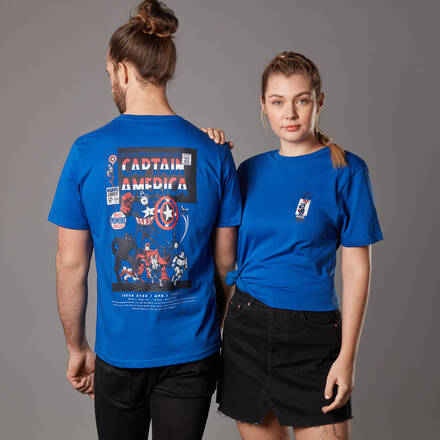 Marvel Captain America Issue 1 Unisex T-Shirt - Royal Blue - M - royal blue