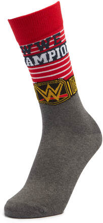 Men's WWE Champion Belt Socks - Grey - UK 4-7.5