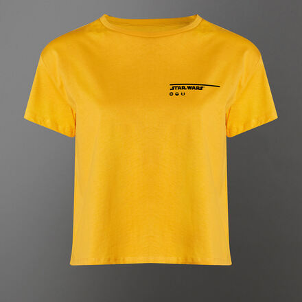 Star Wars The Falcon Women's Cropped T-Shirt - Mustard - XL - Mustard