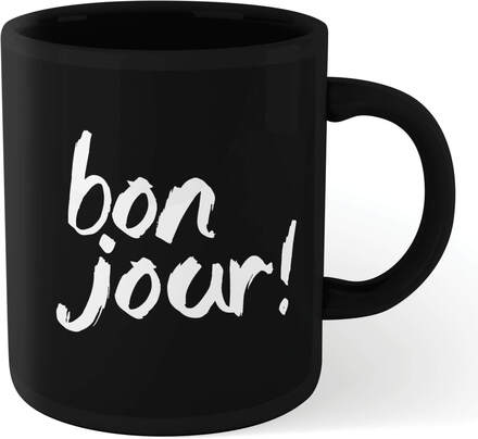 The Motivated Type Bonjour! Mug - Black