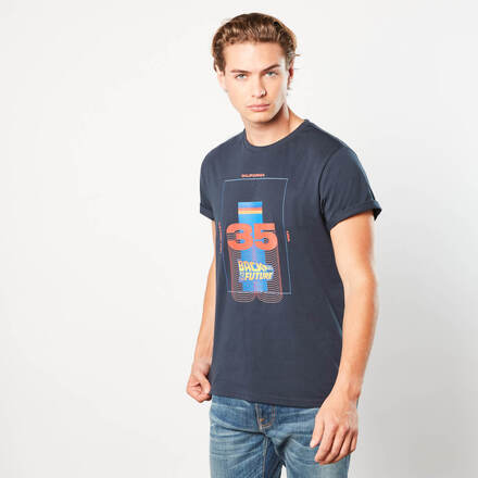 Back to the Future Thirty Five Unisex T-Shirt - Navy - S - Navy