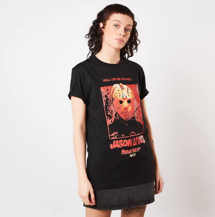 Friday 13th Jason Lives Women's T-Shirt - Black - XL