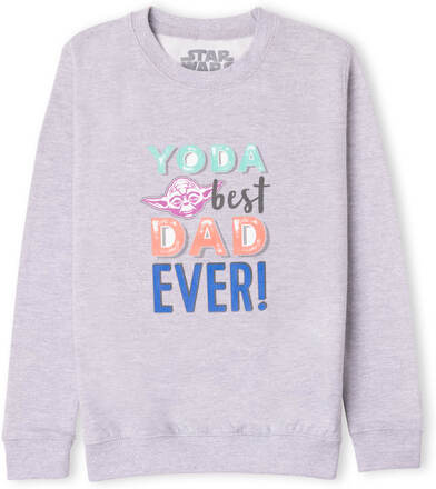 Star Wars Yoda Best Dad Ever! Kids' Sweatshirt - Grey - 7-8 Years - Grey
