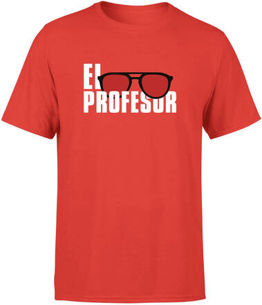 Money Heist El Profesor Men's T-Shirt - Red - L - Red