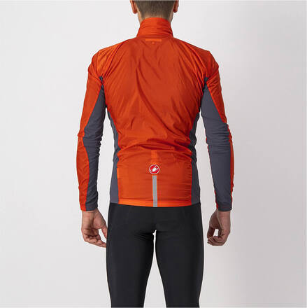 Castelli Squadra Stretch Jacket - XXXL - Fiery Red/Dark Gray