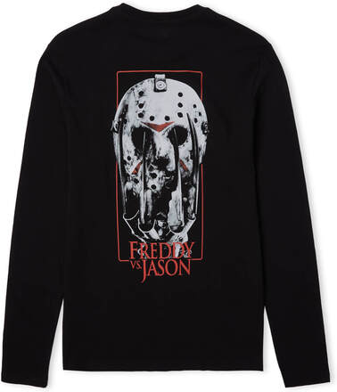 Freddy Vs. Jason Showdown Unisex Long Sleeve T-Shirt - Black - M - Black