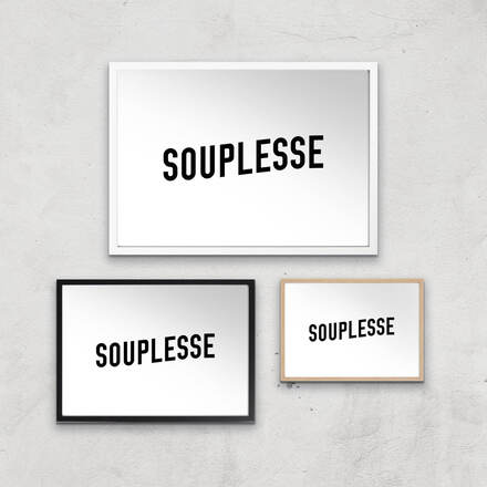 PBK Souplesse Giclee Art Print - A4 - White Frame