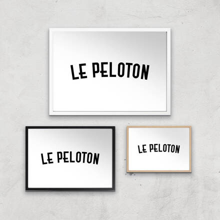 PBK Le Peloton Giclee Art Print - A3 - White Frame