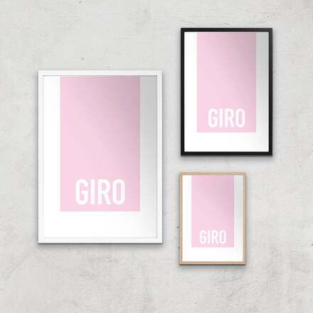 PBK Giro Giclee Art Print - A3 - White Frame