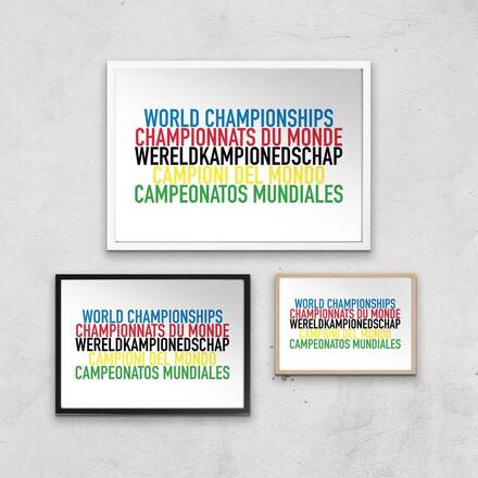 PBK World Championships Giclee Art Print - A2 - White Frame