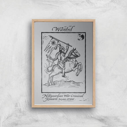 The Witcher Nilfgaardian War Criminal Giclee Art Print - A2 - Wooden Frame