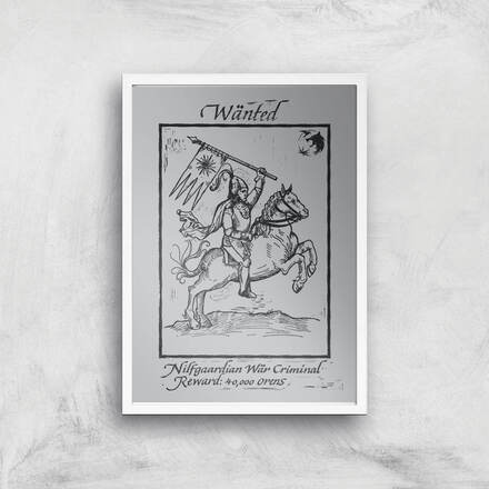 The Witcher Nilfgaardian War Criminal Giclee Art Print - A2 - White Frame