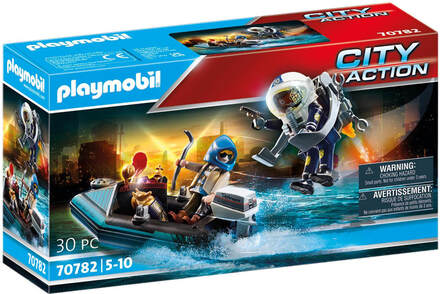 Playmobil Police Jet Pack with Boat (70782)