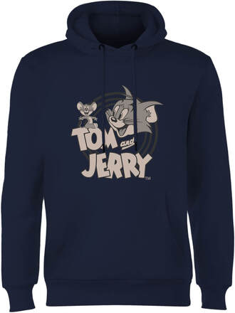 Tom & Jerry Circle Hoodie - Navy - M