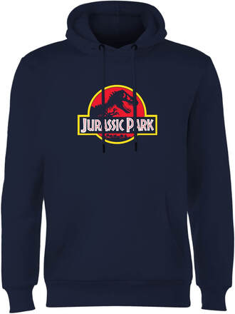 Jurassic Park Logo Hoodie - Navy - XXL