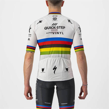 Castelli Quick-Step Alpha Vinyl Pro Team Competizione World Champion Jersey - XL