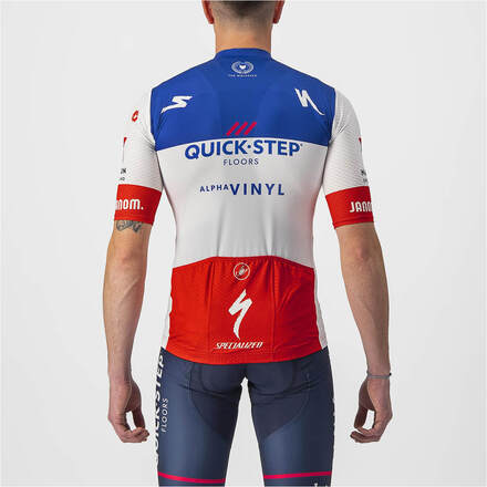 Castelli Quick-Step Alpha Vinyl Pro Team Competizione French Champion Jersey - M