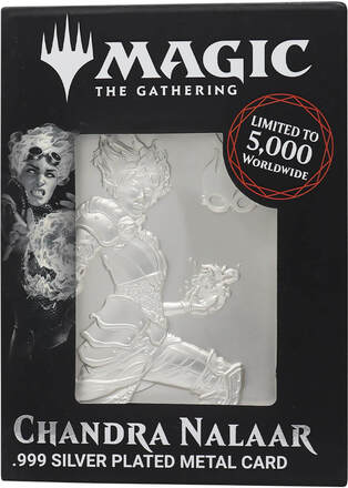 Fanattik Magic the Gathering Limited Edition .999 Silver Plated Chandra Nalaar Metal Collectible