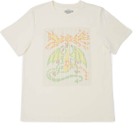 Stranger Things Scantron Dragon T-Shirt - Cream - L
