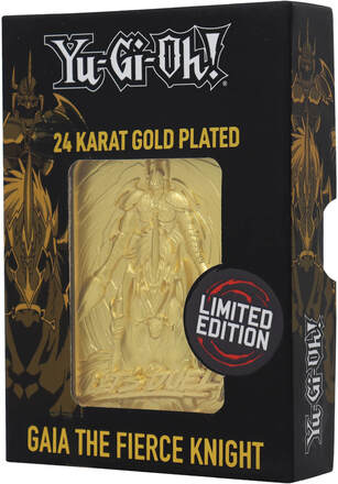 Yu Gi Oh! Limited Edition 24K Gold Plated Collectible Gaia the Fierce Knight by Fanattik