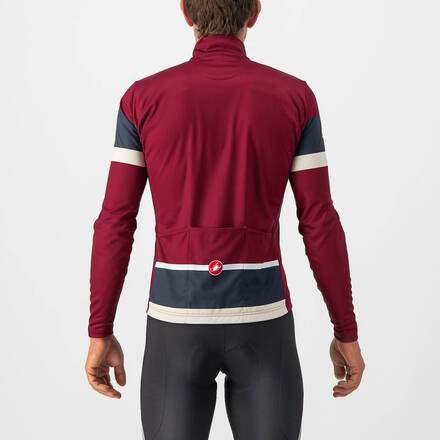 Castelli Passista Jersey - S - Bordeaux/Savile Blue-Chalk