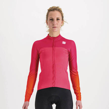 Sportful Women's Bodyfit Pro Thermal Jersey - XL - Raspberry Pompelmo