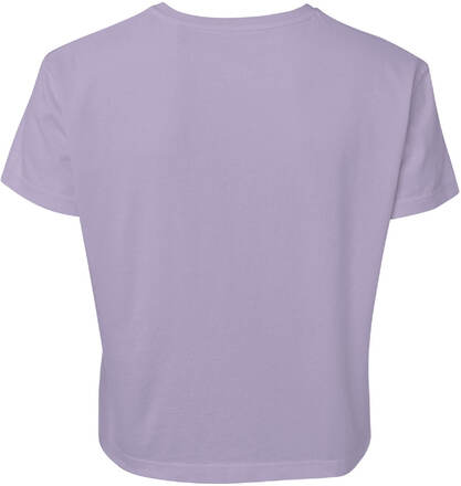 Justice League Flash Logo Women's Cropped T-Shirt - Lilac - XXL - Lilac