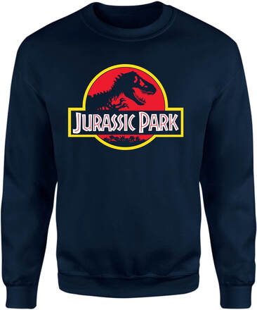 Jurassic Park Logo Sweatshirt - Navy - L - Navy