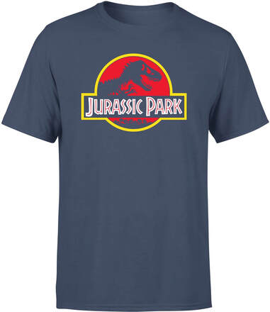 Jurassic Park Logo Men's T-Shirt - Navy - XL - Navy
