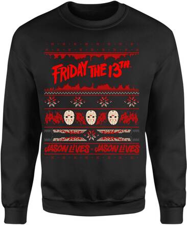 Friday the 13th Jason Lives Christmas Jumper - Black - XL - Black