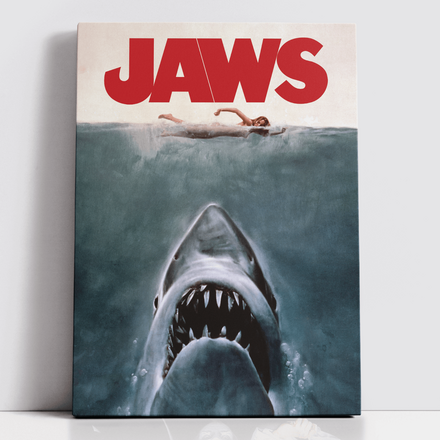 Decorsome x Jaws Classic Poster Rectangular Canvas - 20x30 inch