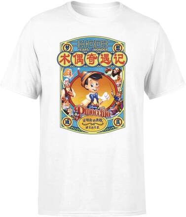 Disney 100 Years Of Pinocchio Men's T-Shirt - White - XXL - White