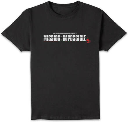 Mission Impossible Mission Impossible !!!Black Acid Wash!!! Men's T-Shirt - Black - XXL - Black