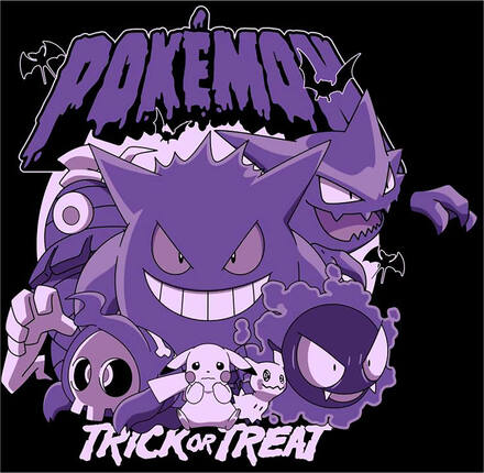 Pokemon Trick Or Treat Men's T-Shirt - Black - L - Black