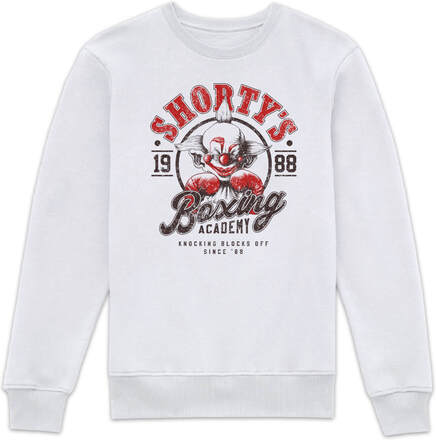 Killer Klowns From Outer Space Shorty's Boxing Gym Sweatshirt - White - XS - White