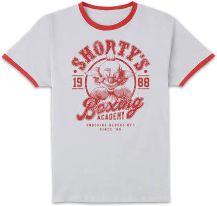 Shorty's Boxing Gym Mono Unisex Ringer T-Shirt - White/Red - S - White/Red