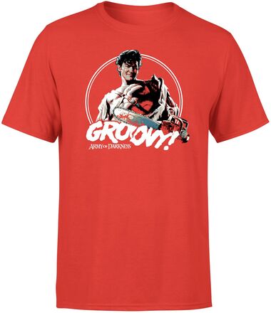 Army Of Darkness Groovy Men's T-Shirt - Red - M - Red