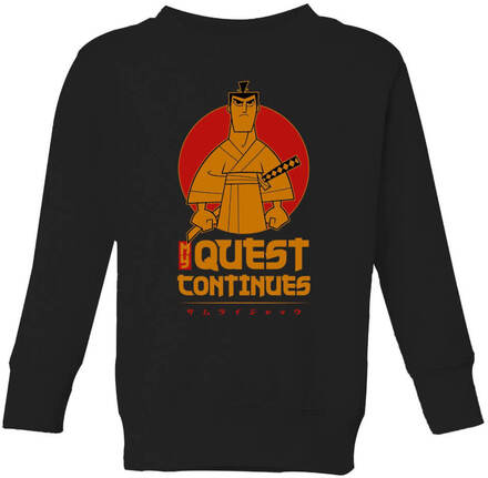 Samurai Jack My Quest Continues Kids' Sweatshirt - Black - 7-8 Years - Black