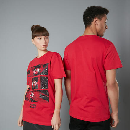 The Rise of Skywalker Tie Fighter Unisex T-Shirt - Red - S