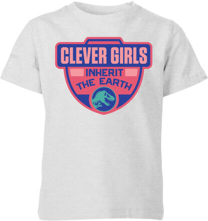 Jurassic Park Clever Girls Inherit The Earth Kids' T-Shirt - Grey - 11-12 Years