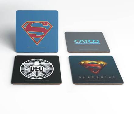 DC Supergirl TV Coaster Set