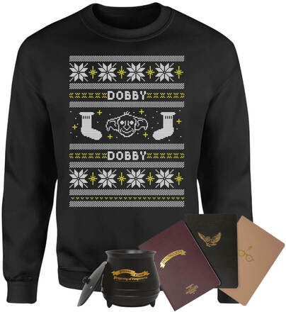 Harry Potter Officially Licensed MEGA Christmas Gift Set - Includes Christmas Jumper plus 3 gifts - XXL