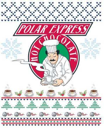 The Polar Express Hot Chocolate Sweatshirt - White - XXL - White
