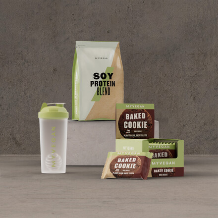 Vegan Protein Starter Pack - Double Choc - Shaker - Vanilla