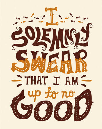 Harry Potter 'I Solemnly Swear' Art Print