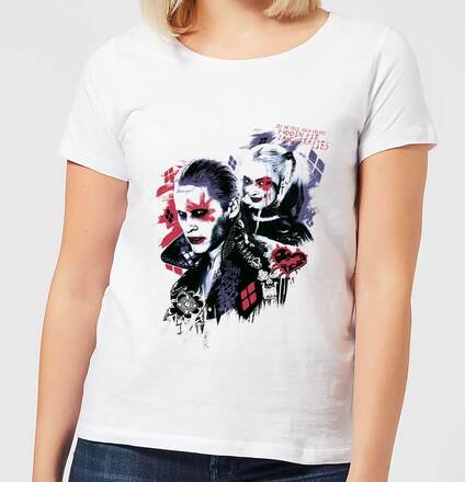 DC Comics Suicide Squad Harleys Puddin Women's T-Shirt - White - XXL