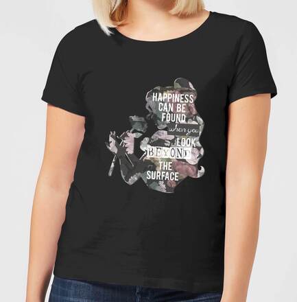 Disney Beauty And The Beast Happiness Women's T-Shirt - Black - 5XL