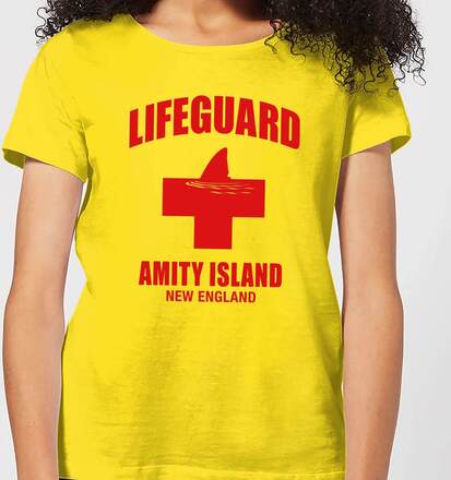 Jaws Amity Island Lifeguard Women's T-Shirt - Yellow - L