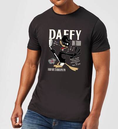 Looney Tunes Daffy Concert Men's T-Shirt - Black - L - Black